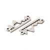201 Stainless Steel Connector Charms STAS-K251-076P-2