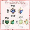 10Pcs Golden Tone Brass Charms KK-YW0003-72-3