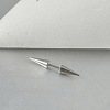 Cone 304 Stainless Steel Eyebrow Straight Barbell Rings with Spikes End WG9938B-04-1