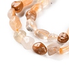 Natural Yellow Quartz Beads Strands G-P497-01C-45-4