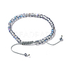 Electroplate Glass Braided Beaded Bracelets BJEW-JB04236-02-3