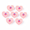 Transparent Printed Acrylic Beads MACR-S373-124-H10-2