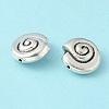 Tibetan Style Alloy Snail Shell Beads TIBEB-5570-AS-LF-2