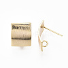 Brass Stud Earring Findings X-KK-N233-018-NF-1