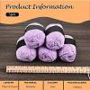 5Pcs Polyester Yarn for Knitting & Crochet YCOR-SZ0001-03C-2
