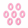 Opaque Spray Painted Acrylic Linking Rings OACR-T024-01-I01-1