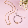 4Pcs 4 Style Brass Micro Pave Clear Cubic Zirconia Links Connectors ZIRC-SZ0002-24-5