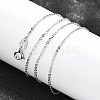 Anti-Tarnish Rhodium Plated 925 Sterling Silver Cable Chain Necklaces NJEW-N0048-46-18-3
