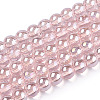 Electroplate Transparent Glass Beads Strands GLAA-T032-T4mm-AB10-1