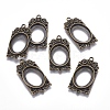 Tibetan Style Alloy Pendant Cabochon Settings PALLOY-I173-30AB-1