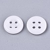 4-Hole Handmade Lampwork Sewing Buttons X-BUTT-T010-01O-2