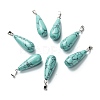 Synthetic Turquoise Pendants G-F707-12-1