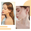 5 Pair Natural Pearl Round Stud Earrings Findings KK-HY0001-79-7