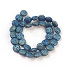 Electroplated Natural Lava Rock Bead Strands G-E497-B-03-2