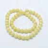 Natural Mashan Jade Round Beads Strands G-D263-8mm-XS06-3