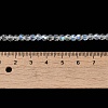 Electroplate Transparent Glass Beads Strands LS-EGLA-A035-T4mm-L19-4
