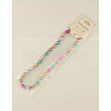 Fashion Imitation Acrylic Pearl  Stretchy Necklaces for Kids NJEW-JN00428-05-3