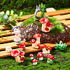 AHADEMAKER 124Pcs 7 Style Mini Resin Figurines DJEW-GA0001-33-5