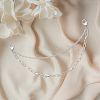 Iron Shoe Decoration Double Strand Paperclip & Cable Chain FIND-PH01455-4