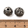 Retro Rondelle Skull 316 Stainless Steel European Large Hole Beads STAS-F072-05-01-3