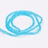 Transparent Glass Beads Strands X-GLAA-R135-2mm-08-2