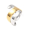 304 Stainless Steel Adjustable Cuff Rings RJEW-S626-01GP-A-2