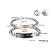 Fashewelry Couple's Stainless Steel Bracelets BJEW-FW0001-01M-3