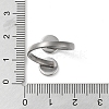 304 Stainless Steel Open Cuff Ring Findings STAS-E124-05A-P-4