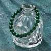 Synthetic Malachite Bead Stretch Bracelets X-BJEW-K212-B-031-2