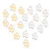 24Pcs 4 Style 201 Stainless Steel Hollow Pendants STAS-UN0029-99-1