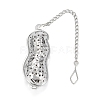 Tarnish Resistant Peanut Shape Tea Infuser AJEW-P091-07P-1