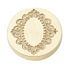 Flower Frame Brass Stamp Heads AJEW-M037-09G-01-2