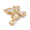 Brass Epoxy Resin Pendants KK-G439-51G-3