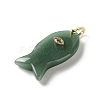 Natural Green Aventurine Pendants G-Z102-02G-04-2