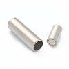 Tarnish Resistant 304 Stainless Steel Magnetic Clasps with Glue-in Ends STAS-B017-01A-P-2