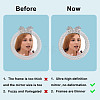 2Pcs Alloy Rhinestones & Glass Makeup Mirror AJEW-DR0001-88H-P-3