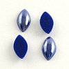 Pearlized Plated Opaque Glass Cabochons PORC-S779-7x14-21-1