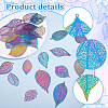 26Pcs 13 Styles Ion Plating(IP) 201 Stainless Steel Filigree Pendants STAS-GA0001-67-4