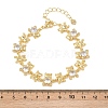 Bear Brass Micro Pave Cubic Zirconia Link Chain Bracelets for Women BJEW-K248-05G-01-5