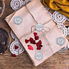 50Pcs 2 Styles Rose & Heart Adhesive Wax Seal Stickers DIY-CP0010-23A-5