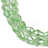 Transparent Electroplate Glass Beads Strands EGLA-N013-T10mm-B13-3