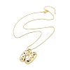 Brass Micro Pave Cubic Zirconia Letter Pendant Necklaces LS-KK-Z069-01G-N-2
