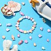 400Pcs 5 Styles Craft Style Acrylic Beads MACR-YW0003-14-5