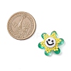 Glass Seed Beaded Sunflower Pendants PALLOY-MZ01014-02-2