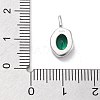 925 Sterling Silver Cubic Zirconia Oval Charms STER-S006-01S-E-3