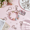 DIY Keychain Findings Kits DIY-SP0006-96P-4