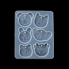 Rabbit/Dragon/Cat Pendant DIY Silhouette Silicone Mold LS-DIY-K073-09B-4
