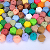 Hexagonal Silicone Beads SI-JX0020A-45-4