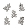 SHEGRACE Brass Micro Pave Clear Cubic Zirconia Pendants XGRQ4N183-738P-1