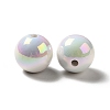 UV Plating Rainbow Iridescent Acrylic Beads LS-X-PACR-D070-01F-3